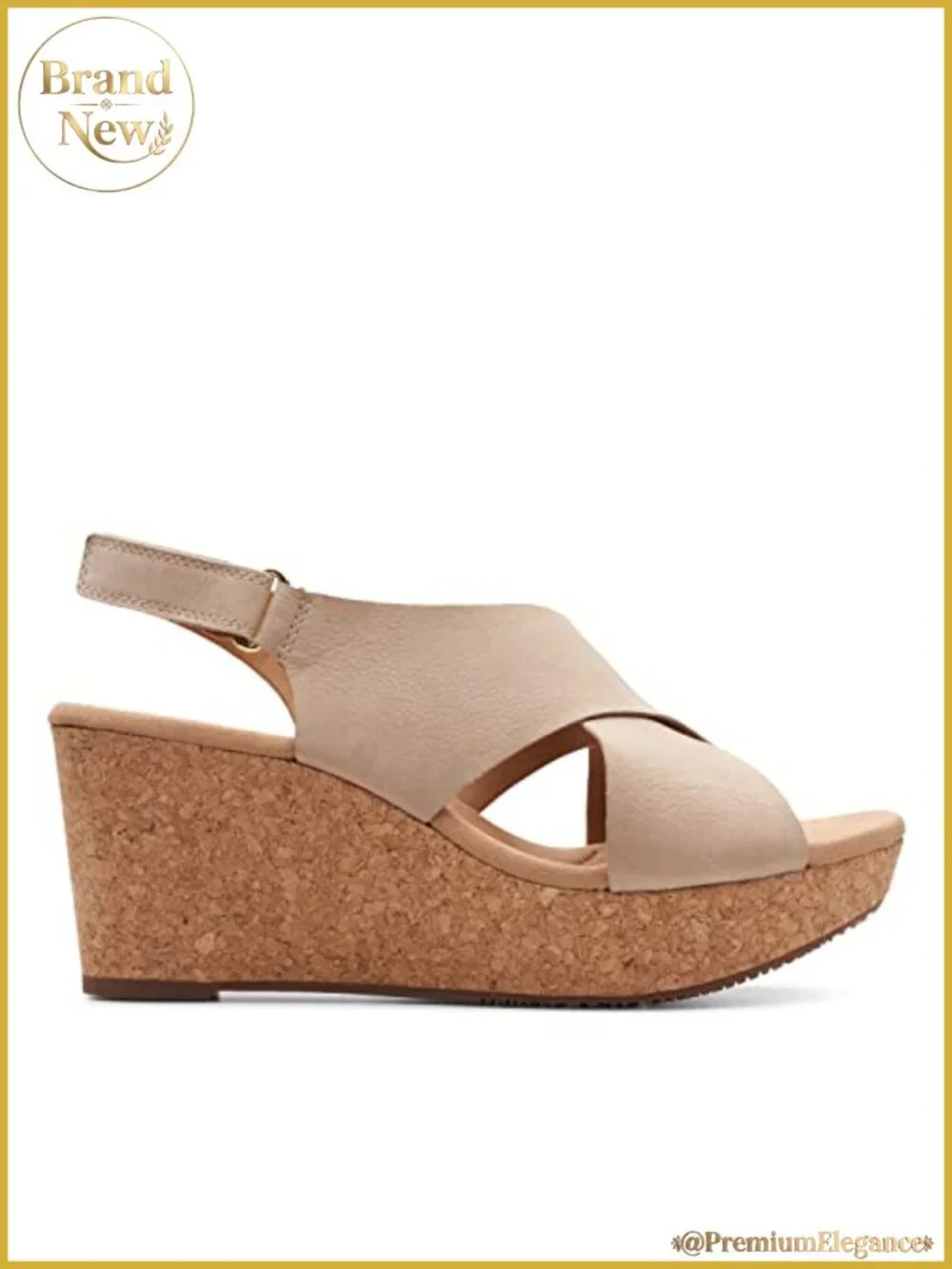 Platform Wedge Sandals with Cushion Soft Comfort and Ortholite Footbed